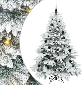 vidaXL Mű karácsonyfa 150 LED-del állvánnyal Fehér 150 cm PE és PVC
