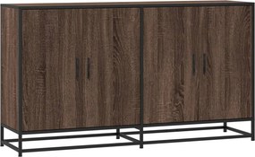 vidaXL barna tölgy színű szerelt fa tálalószekrény 134 x 35 x 76 cm
