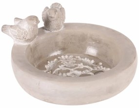 Beton madáretető Kör, szürke , 25 x 22 x 12 cm