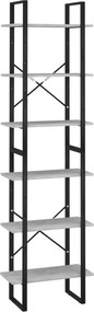 vidaXL betonszürke szerelt fa tárolópolc 60 x 30 x 210 cm