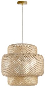 ONLI - Csillár zsinóron BAMBOO 1xE27/22W/230V bambusz