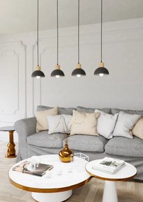 Emibig modern függeszték seco fekete emi1393/4
