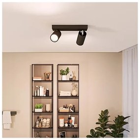Philips - Fürdőszobai spotlámpa IDRIS 2xGU10/5W/230V IP44 fekete