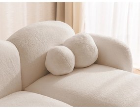 Világosbarna buklé sarokkanapé (jobb oldali-heverő résszel) Orbit – Ropez