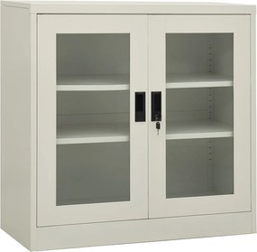 vidaXL világosszürke acél irodai szekrény 90 x 40 x 90 cm