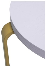 Barna-kék kőrisfa lábtartó Smile - Hübsch