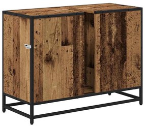 Fürdőszobai mosdószekrény Régi fa 80 x 33 x 60 cm Faanyag