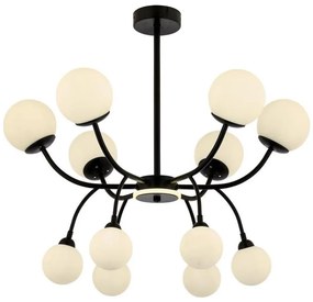 DAISY rúdra szerelt csillár 12xG9/10W/230V fekete