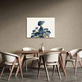 Üveg kép - Márvány női profil (70x50 cm)