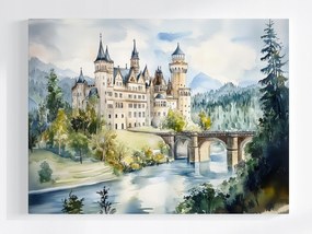 Poszter Tájkép Németország Bajorország Neuschwanstein Kastély 80x60