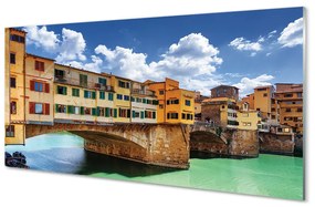 Akrilkép Olaszország River Bridges épületek 125x50 cm