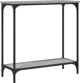 vidaXL szürke sonoma színű szerelt fa tálalóasztal 75 x 30,5 x 75 cm