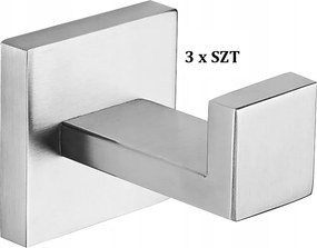 Törölközőtartó Akasztó Króm 3DB