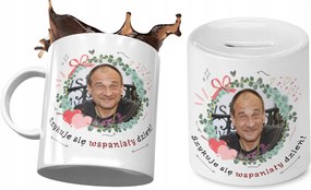 Pawel Kukiz Bögre Ajándék persely szett fényképes nyomtatással