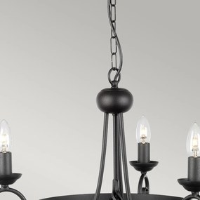 Elstead Lighting HARLECH HR3A-BLACK Csillár 3x60W/E14