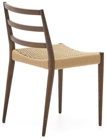 Barna-natúr színű tölgyfa étkezőszék szett 2 db-os Analy – Kave Home