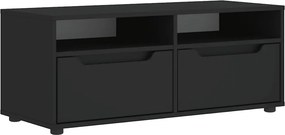 vidaXL VISNES fekete szerelt fa TV-szekrény 100x40x38 cm