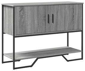 szürke sonoma szerelt fa dohányzóasztal 100x35x74,5 cm