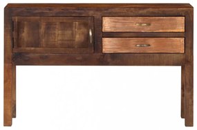 tömör mangófa tálalószekrény 118 x 30 x 75 cm
