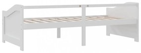 fehér 3 személyes tömör fenyőfa kanapéágy 90 x 200 cm