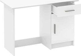 Univerzális PC asztal, fehér, SIRISS NEW