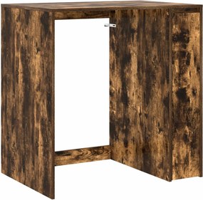vidaXL Mosógép Szekrény ajtóval Füstölt tölgy 87 x 60 x 89 cm Faanyag