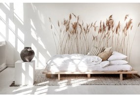 Borovi fenyő franciaágy ágyráccsal 180x200 cm Japan – Karup Design
