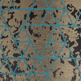 Csillár zsinóron REZO 3xE27/60W/230V arany/türkiz