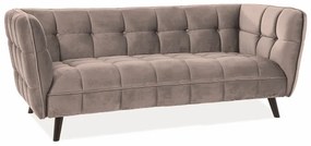 Castello 3 Velvet háromszemélyes kanapé bézs