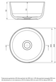 Deante CDJ_6U2S - JASMIN mosdó 28 cm kerámia/fehér beépíthető