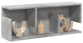 betonszürke szerelt fa faliszekrény 80 x 20 x 30 cm