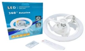 LED Csillár Lámpa Ventilátorral E27 Fehér Erős Fény Izzó