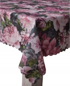 Abrosz Foltálló 130X130 CM Sötét Grafit Nagy Virágok