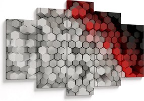 Kép - 3D hatszögek (150x105 cm)