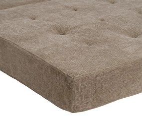 Bézs kinyitható zsenília fotel – Ixia