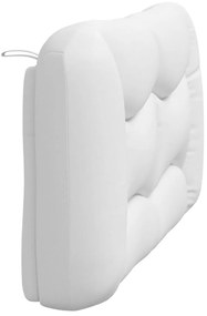 fehér műbőr fejtámla párna 140 cm