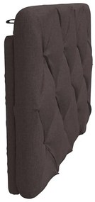 sötétbarna szövet fejtámla párna 90 cm