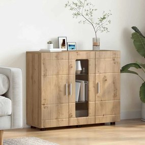 Széf polcokkal kézműves tölgy 55.5 x 29 x 100 cm Faanyag