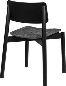 Fekete rakásolható étkezőszék Wem – noo.ma