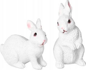 Nyuszi Figura Nád Gömbök 2DB