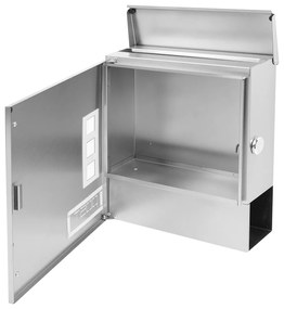 BK.501.GW.N Rozsdamentes acél postaláda fokozott vízbehatolás elleni védelemmel, szürke