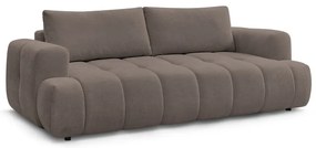 Szürkésbarna kinyitható-tárolóhelyes kanapé 251 cm Fuji – Bobochic Paris