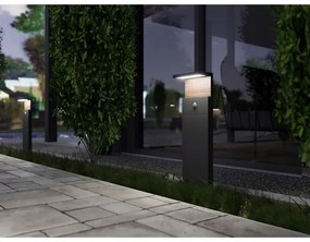 LED Kültéri lámpa érzékelővel NATURA LED/12W/230V 4000K IP54 barna/antracit