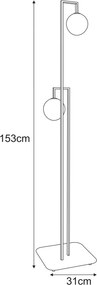 KAJA K-5774 TORES Szürke Színű Állólámpa 2xG9 10W IP20