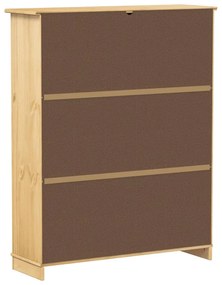 Corona tömör fenyőfa cipőszekrény 99x32x124,5 cm