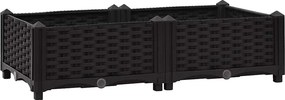 vidaXL polipropilén magaságyás 80 x 40 x 23 cm
