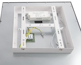 Modern mennyezeti lámpa fekete, LED-del 40 cm - Liv