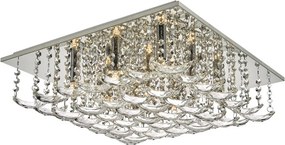 DAR LIGHTING ORE1350 ORELLA Kristály Mennyezeti Lámpa Csiszolt Króm G9 IP20