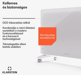 Klarstein Bornholm Smart 2500, konvektor, 2500 W, WiFi, LED, IP24
