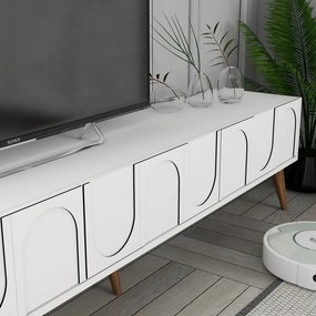 Lyon 2 - White, Walnut